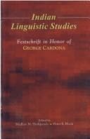 Tapa de Indian linguistic studies
