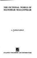 Tapa de The fictional world of Manohar Malgonkar
