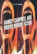 Tapa de Ramsey Campbell and modern horror fiction