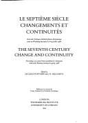 Tapa de Le septième siècle, changements et continuités
