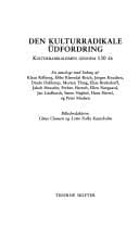 Tapa de Den kulturradikale udfordring