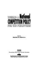 Tapa de Toward a national competition policy for the Philippines