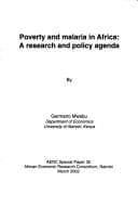 Tapa de Poverty and malaria in Africa