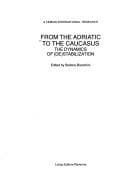 Tapa de From the Adriatic to the Caucasus