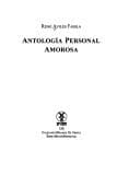 Tapa de Antología personal amorosa