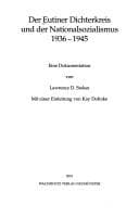 Tapa de Der Eutiner Dichterkreis und der Nationalsozialismus 1936- 1945: Eine Dokumentation (Quellen und Forschungen zur Geschichte Schleswig-Holsteins)
