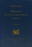 Tapa de Bibliographie des œuvres de Denis Diderot, 1739-1900