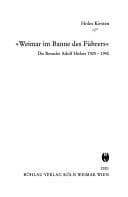 Tapa de Weimar im Banne des Führers