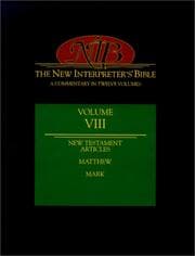 Tapa de The New Interpreter's Bible