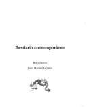 Tapa de Bestiario contemporáneo