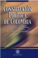 Tapa de Constitución política de Colombia