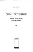 Tapa de Qui parle l'européen?