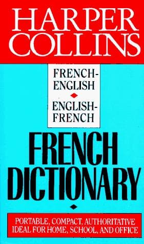Tapa de Harper Collins French dictionary