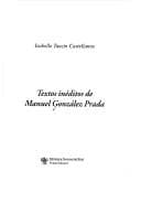 Tapa de Textos inéditos de Manuel González Prada