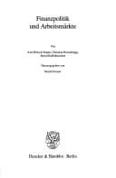 Tapa de Finanzpolitik und Arbeitsmärkte