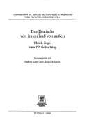 Tapa de Das Deutsche von innen und von aussen