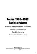 Tapa de Polska, 1986-1989