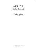 Tapa de Africa define yourself