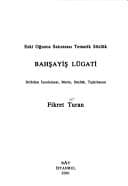 Tapa de Eski Oğuzca satırarası tematik sözlük, Bahşayiş lügati