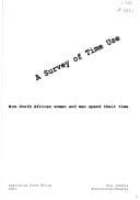 Tapa de A survey of time use