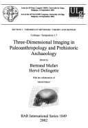Tapa de Three-dimensional imaging in paleoanthropology and prehistoric Archaeology