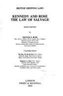 Tapa de Kennedy and Rose, the law of salvage