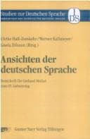 Tapa de Ansichten der deutschen Sprache