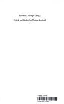 Tapa de Politik und Medien bei Thomas Bernhard
