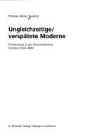 Tapa de Ungleichzeitige, verspätete Moderne