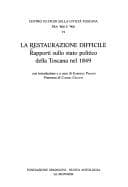 Tapa de La restaurazione difficile