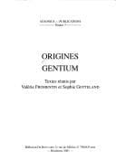 Tapa de Origines Gentium