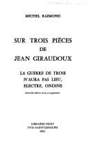 Tapa de Sur trois pièces de Jean Giraudoux