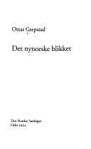 Tapa de Det nynorske blikket