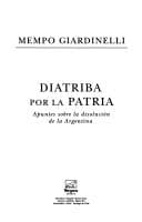 Tapa de Diatriba por la patria