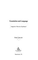 Tapa de Translation and language
