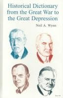 Tapa de Historical dictionary from the Great War to the Great Depression