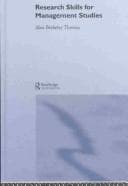 Tapa de Research skills for management studies