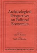 Tapa de Archaeological perspectives on political economies