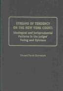 Tapa de Streams of tendency on the New York Court