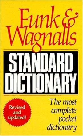 Tapa de Funk & Wagnalls Standard Dictionary