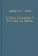 Tapa de Medieval manuscripts in post-medieval England
