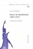 Tapa de Henry de Montherlant (1895-1972)