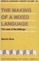 Tapa de The making of a mixed language