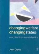 Tapa de Changing welfare, changing states