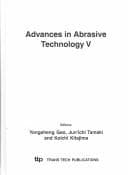Tapa de Advances in abrasive technology V