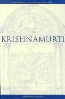 Tapa de On Krishnamurti