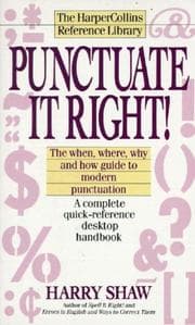 Tapa de Punctuate It Right! (Harpercollins Reference Library)