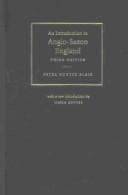 Tapa de An introduction to Anglo-Saxon England