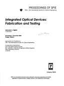 Tapa de Integrated optical devices
