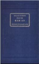 Tapa de Selections from the Kur-án